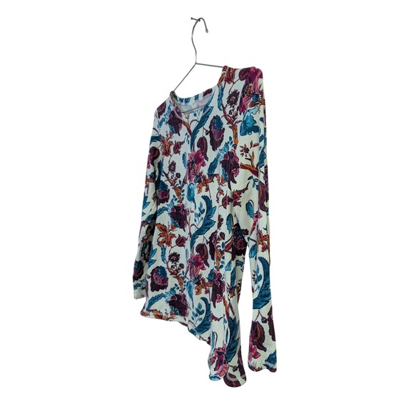 T by Talbots Supersoft Jersey Long Sleeve Shirt Everyday Poetic Floral M Petite - Picture 3 of 8